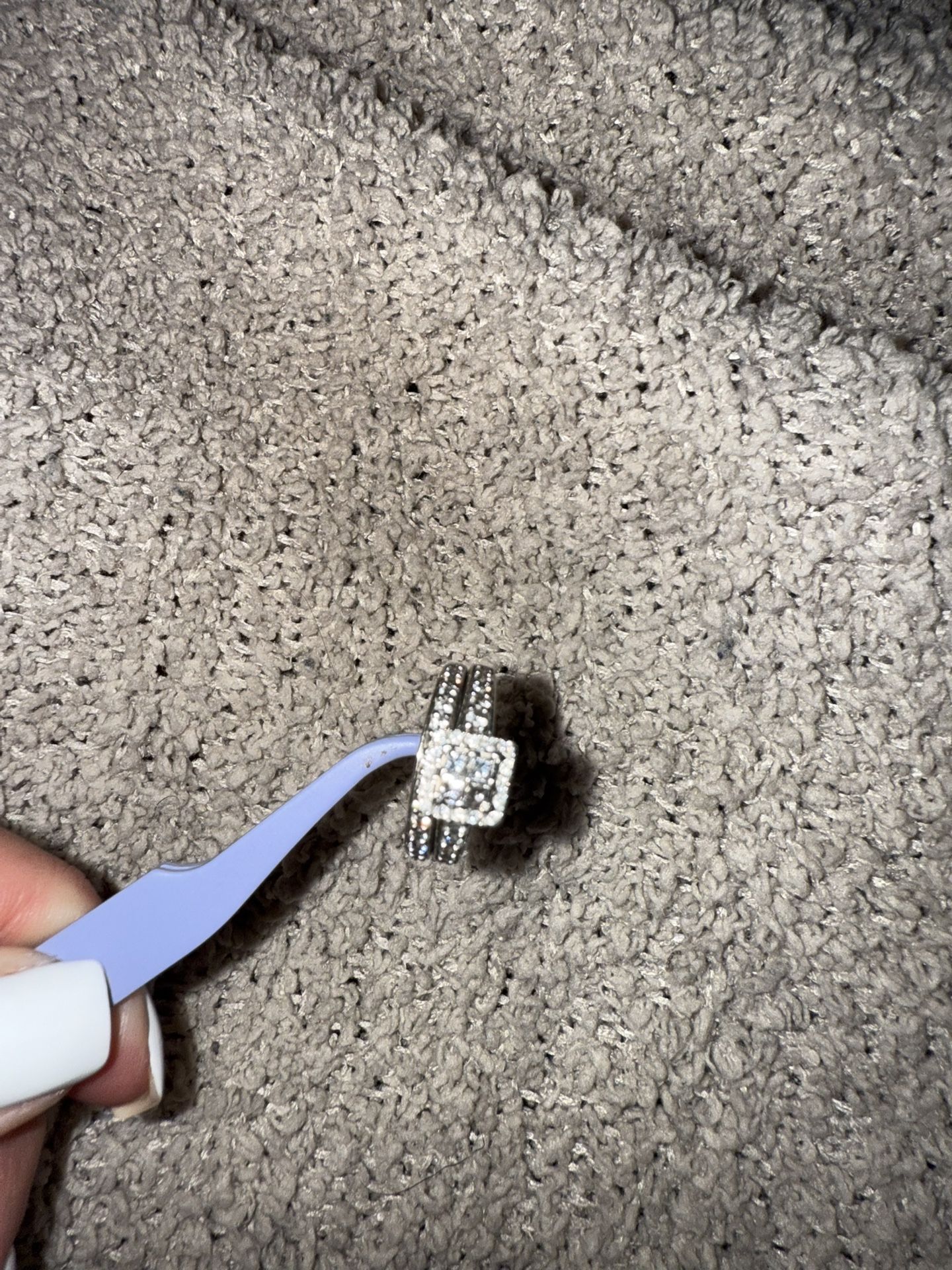 10k Princess Cut Wedding Rings