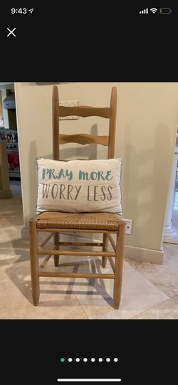Light colored wooden chair