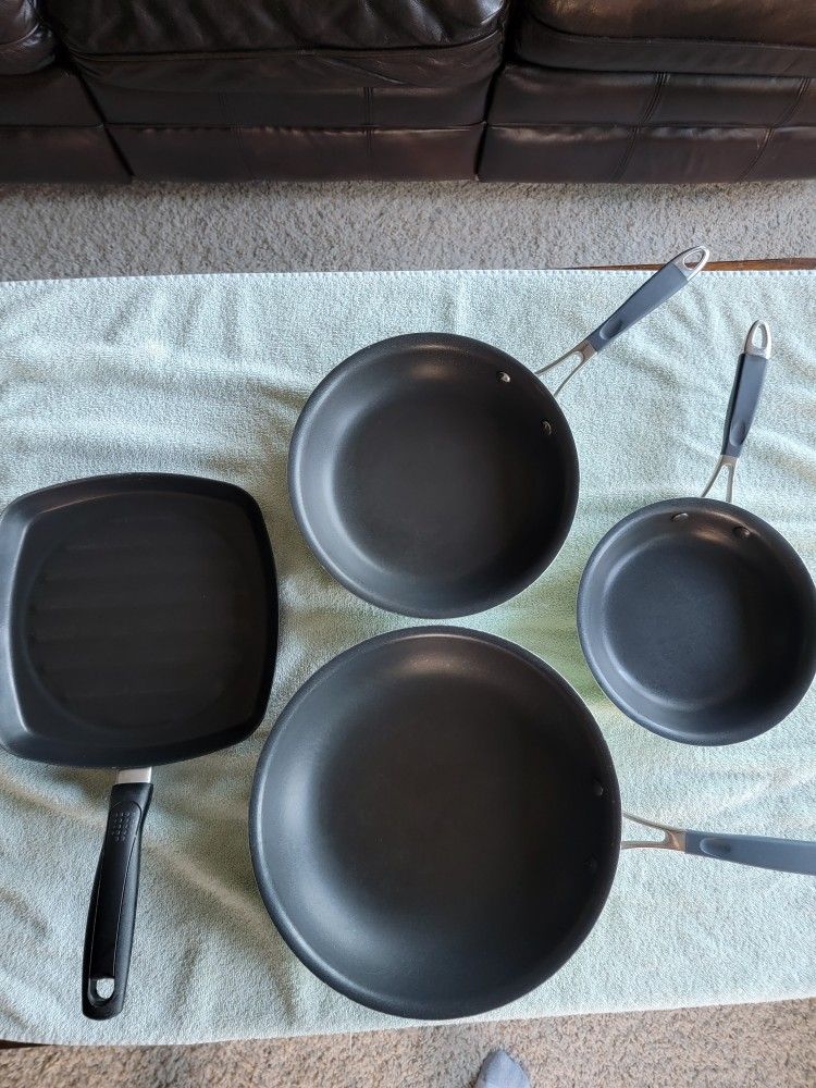 Food Network Fry Pans + Square 10" Griddle Pan