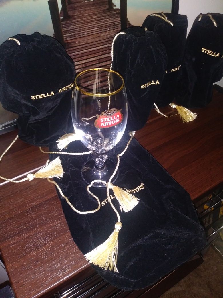 Stella Artois Chalice Glass & pouch