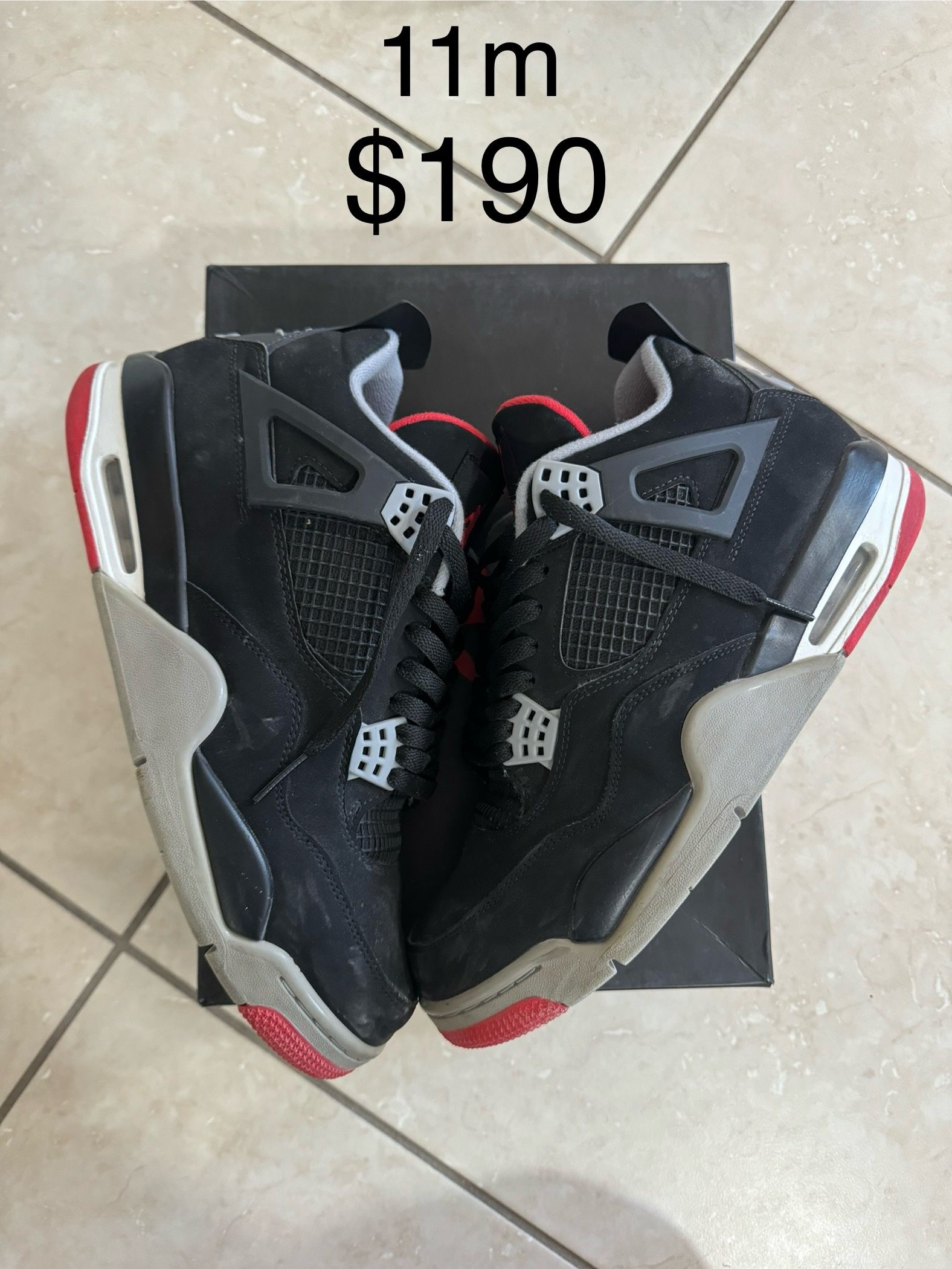 Jordan 4 Bred Size 11