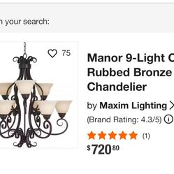 Manor 9-light Oil Rubbed Bronze Chandelier