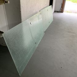 Shower Glass Sliding Door With Handles.