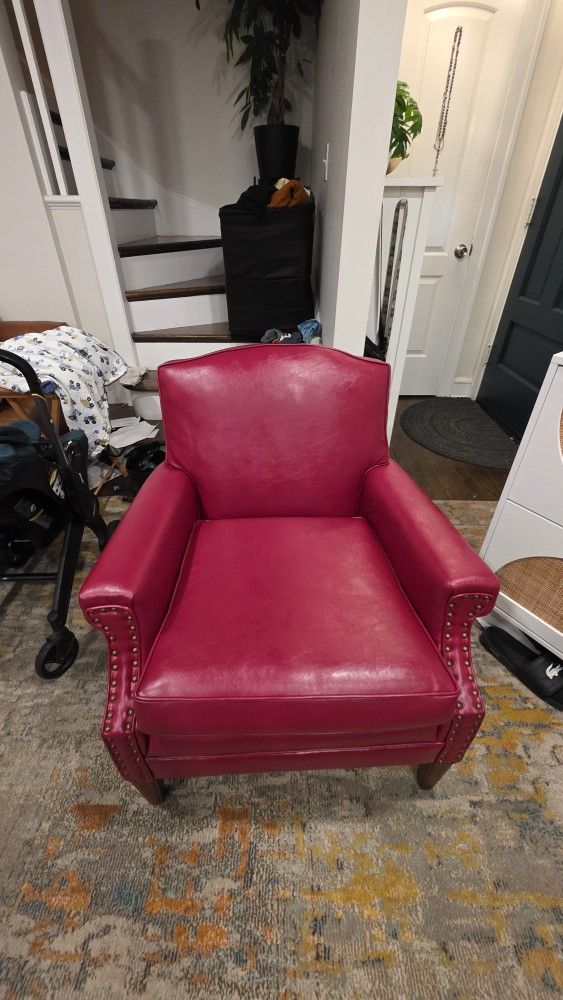 Lovely Red Leather Chair