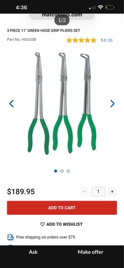 Matco hose pliers set