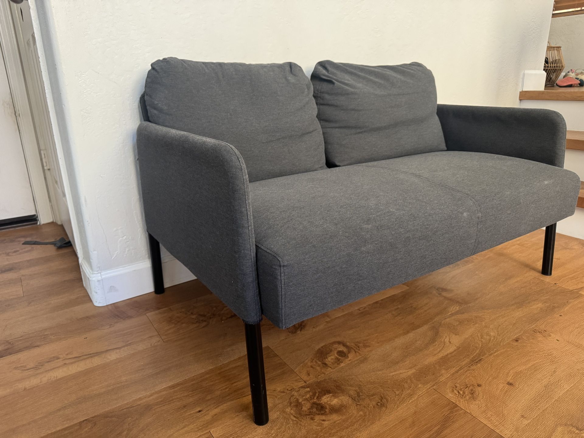 Sofa Loveseat Two Seater Grey 