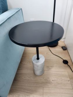 Narro Marble Side Table - Black