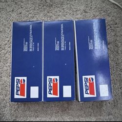 Pepsi O Gauge Box Car Lot of 3 Multicolor Model Railroad Collectible UNOPENED