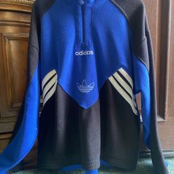 Adidas Vintage 80s fleece 1/4 zip pullover