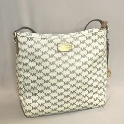  Michael Kors Tan/Brown Signature Crossbody