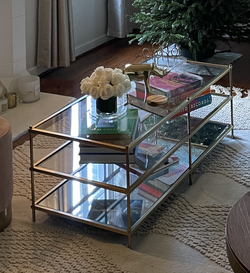 West Elm Terrace Coffee Table – Antique Brass