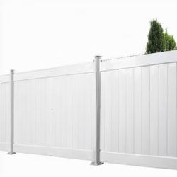6’x8’ Premium White Vinyl Privacy Fence