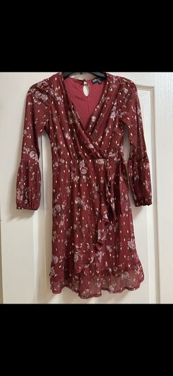 Burgandy 10/12 Girls Dress
