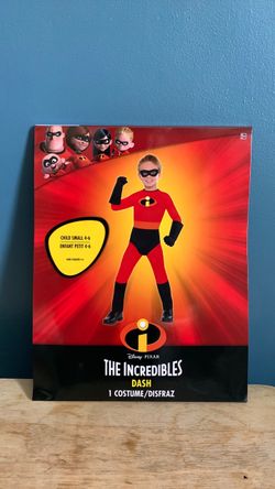 HALLOWEEN DISNEY THE INCREDIBLES DASH KIDS SIZE SMALL 4-6 COSTUME