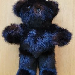 Bear Made From Real Genuine Mink Fur 