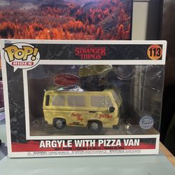 Funko Pop Rides Stranger Things #113 Argyle With Pizza Van Target Exclusive