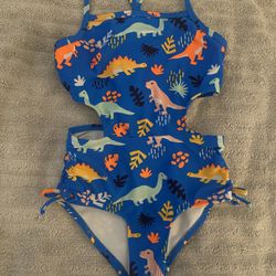 Girls Dino Swim suit 5t