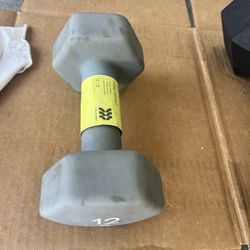Coated Hex Dumbbell 1-12lbs