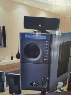 Professional home theater system, suround sound.