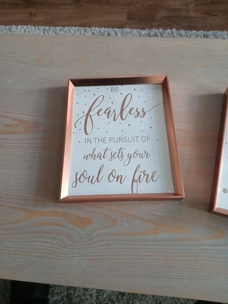 8 X 10 Copper Frame W Copper Writing 2