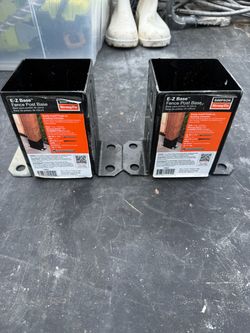 Simpson Strong-Tie E-Z Base Fence Post Bases – Set of 2