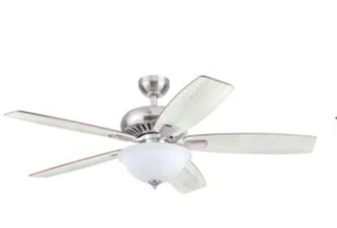 Harbor Breeze Oxford 52-in Brushed Nickel Ceiling Fan With Light and Remote Control Included,BRAND NEW