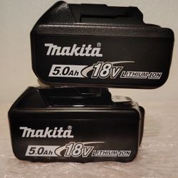 Makita 5.0ah Batteries Brand New...$140.... Pickup Only...