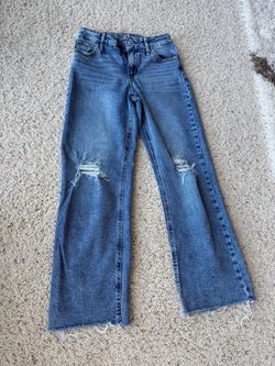 Kids Size 10 Art Class Adjustable Wide Leg Jeans
