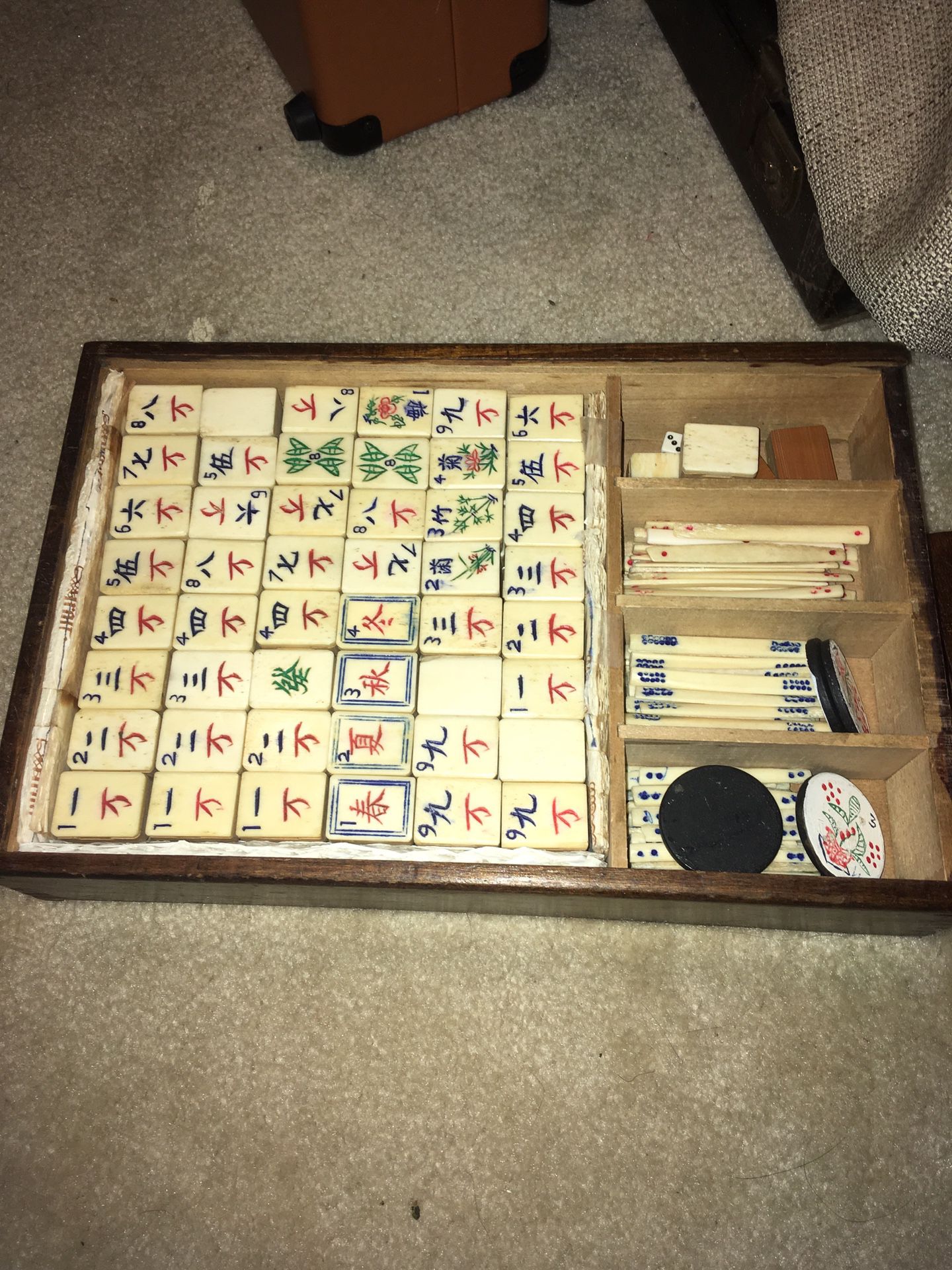 Antique 1920s Bone and Bamboo Chinese mahjong set for Sale in Lake Oswego,  OR - OfferUp