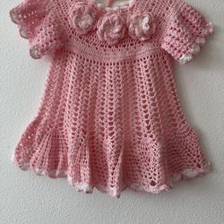 Handmade Dress For Baby Girl 6-12 Months 