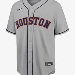 Nike MLB Authentic Houston Astros Yuri Gurriel Gray Baseball Jersey 