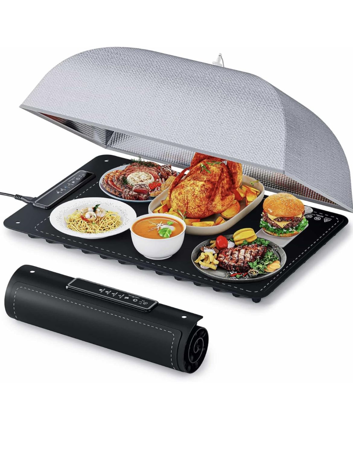 Warming Mat for Food - With Insulated Cover