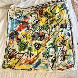 Abstract Art Scarf by Jean Tinguely