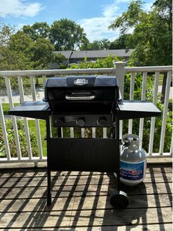 Two grills in good condition perfect for the summer including the gas