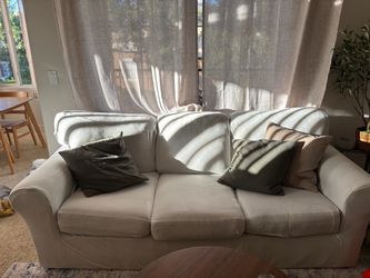 3-Seat Sofa with Slipcover