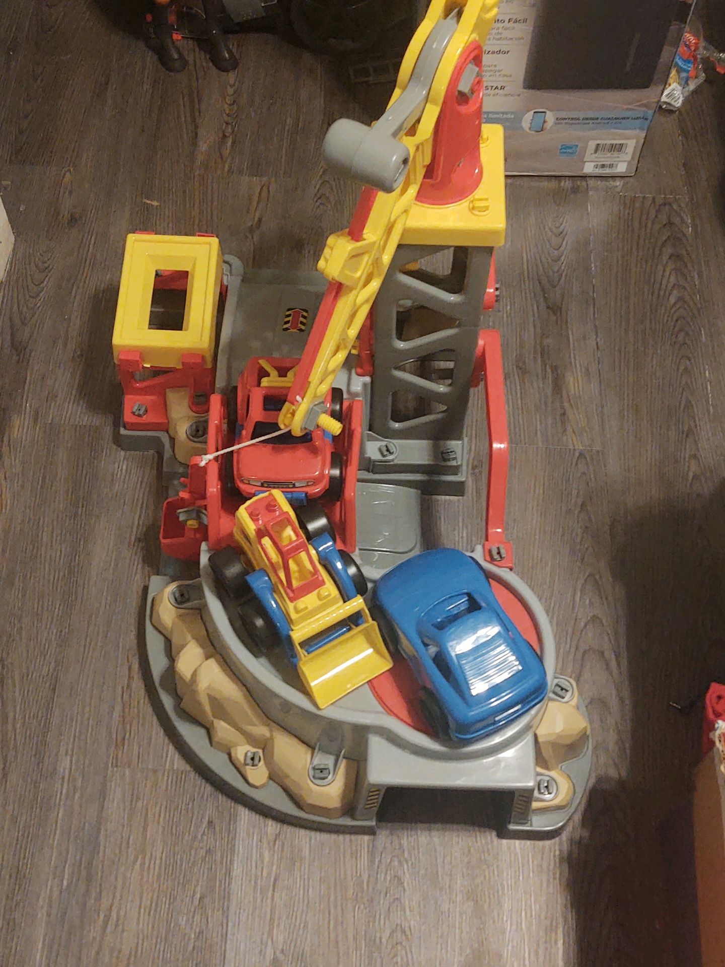 Kids Race Track Set With Three Cars Like New