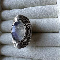 Moonstone Bulb Ring