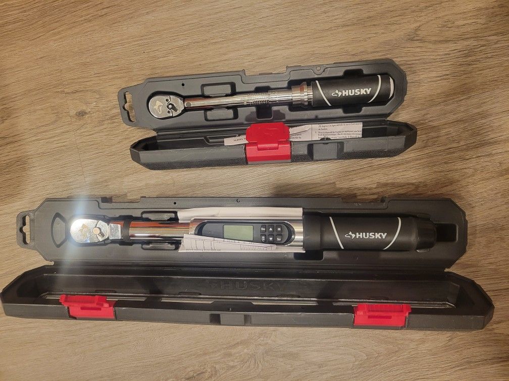 Brand new Husky torque wrenches