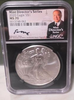 2020 American Silver Eagle NGC MS70 Mint Director's Series