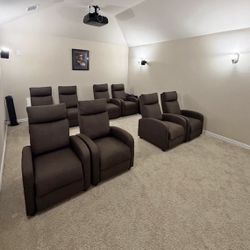 MOVIE THEATRE Recliner Chairs 🪑 In Black