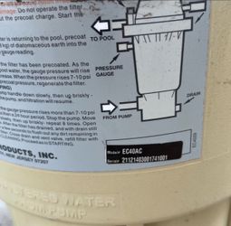 Hayward ec40 earth pool filter