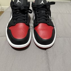Jordan 1 Low “bred Toe”