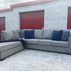 Living Spaces Heather Gray Sectional