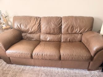 Leather Couch Set 4 Pieces