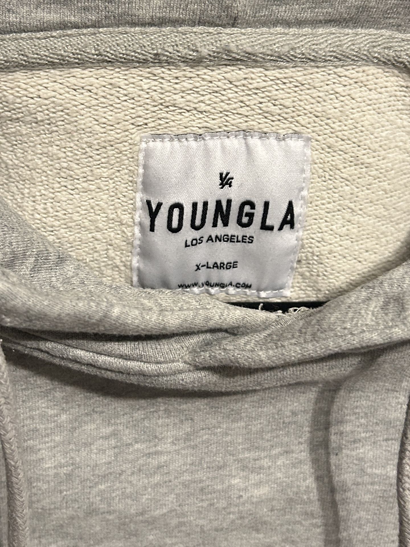 YoungLA Men's Grey Hoodie - XL