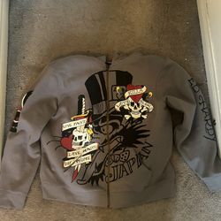 Ed hardy zip up hoodie XL
