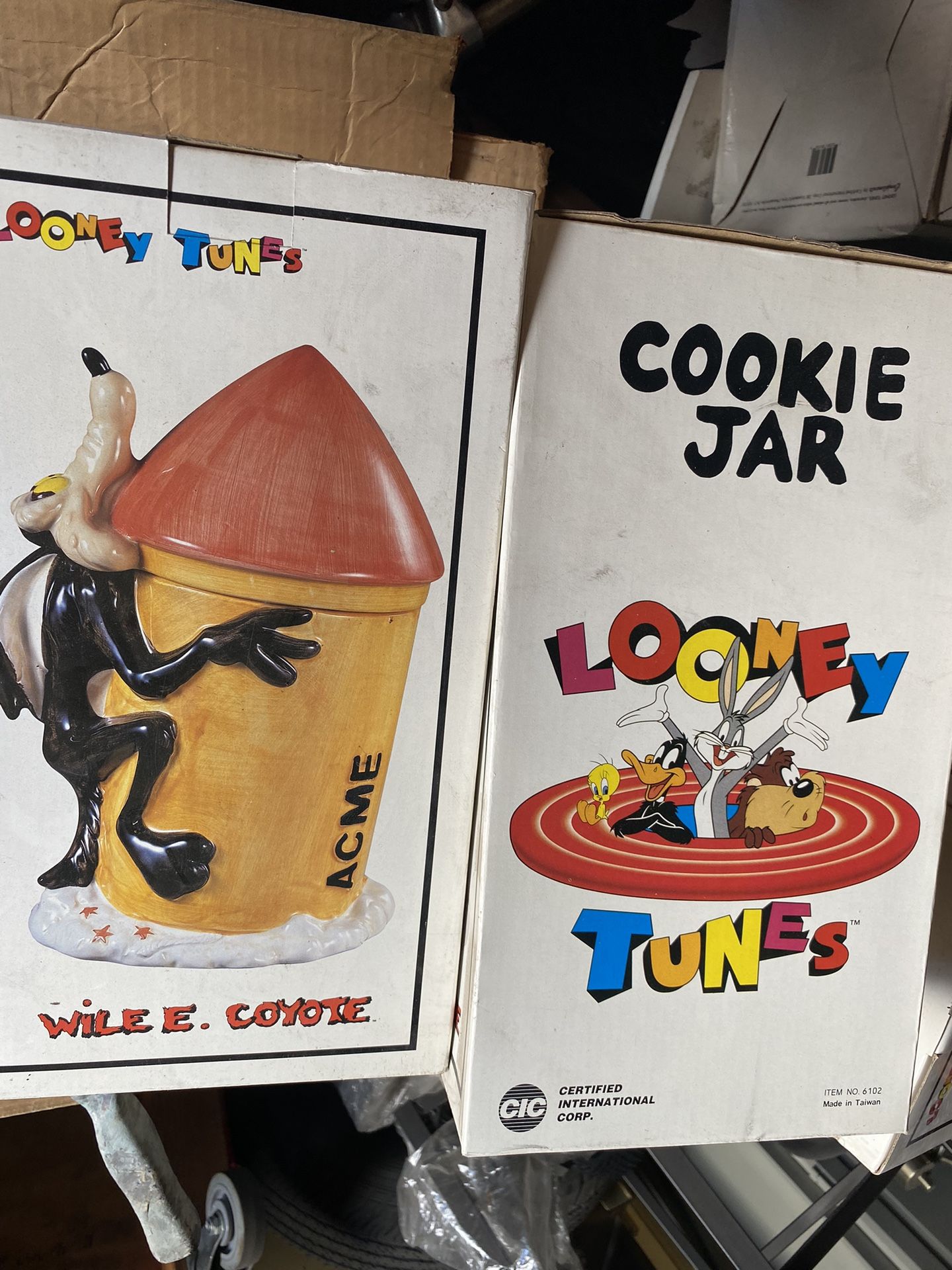 Willie E Coyote cookie Jars