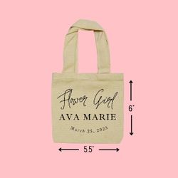 Flower Girl Mini Tote Bag