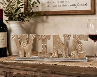 Decorative WINE Letter Sign
