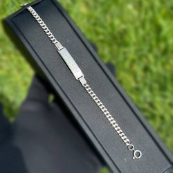 Jewelry .925 Sterling Silver bracelet name Joseph 7.75” 4.00mm 9.60g